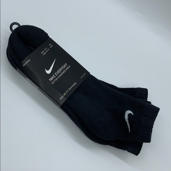 NIKE 3 pairs EVERYDAY COTTON CUSHIONED ANKLE TRAININ SOCKS - Picture 13 of 16